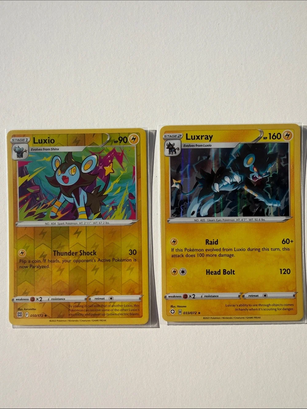 Shinx Luxio Luxray Evolution Lot 7 Cards Reverse Holo | ✨5/$25✨